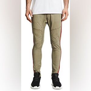 NXP Men's Beige Khaki Baseline Twill Slim Fit Pants, US 34